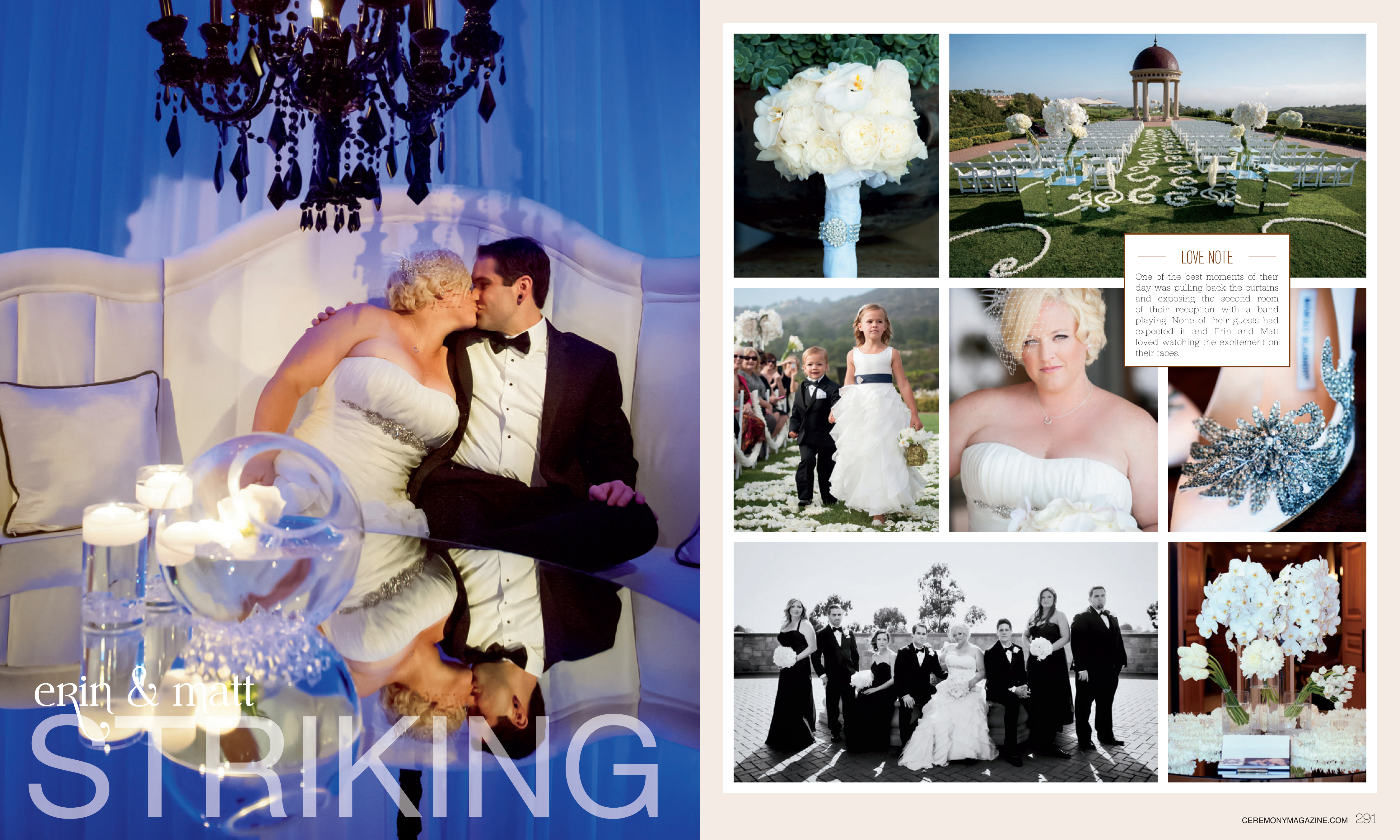 Ceremony Magazine Orange County, A Good Affair Wedding & Event Production, Pelican Hill Wedding feature