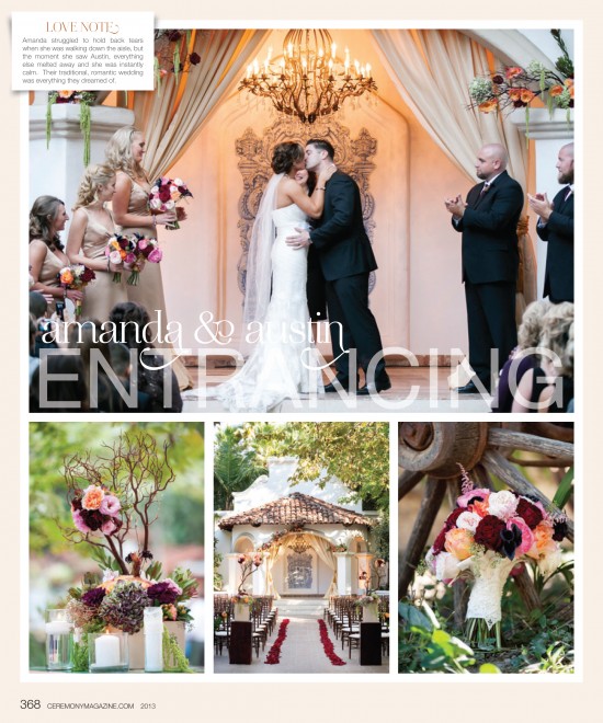 Rancho Las Lomas wedding, Ceremony magazine wedding, A Good Affair Wedding & Event Production