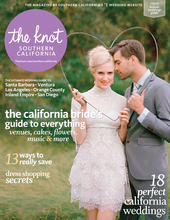 The Knot Southern California wedding magazine cover, A Good Affair Wedding & Event Production