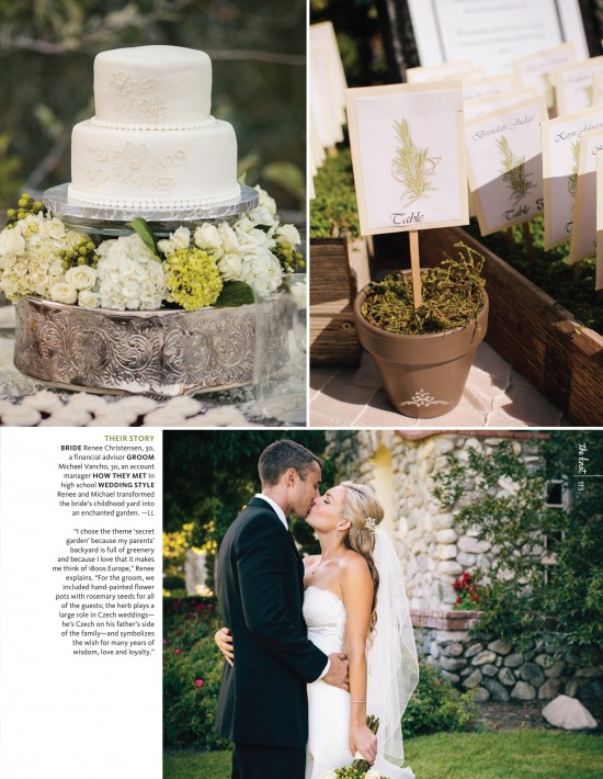 The Knot Magazine feature, Coto de Caza garden wedding, Full Spectrum Photography, A Good Affair Wedding & Event Production