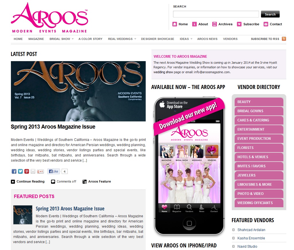 Aroos Magazine, Bridal Maven Contest
