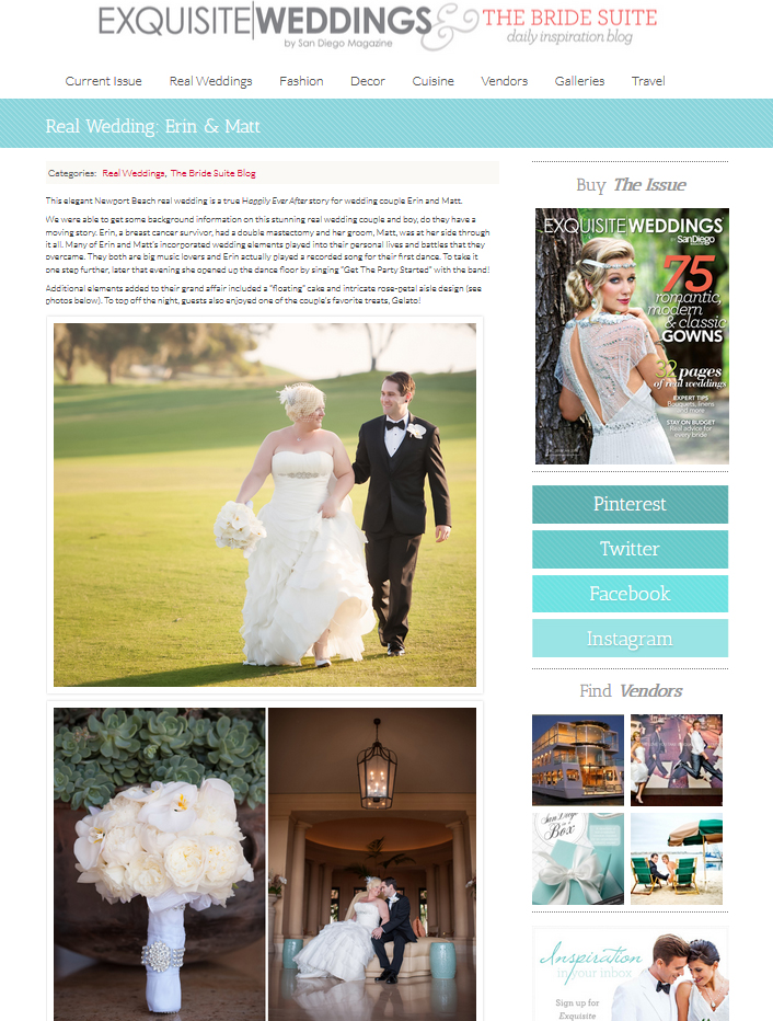 Exquisite Weddings blog, Pelican Hill wedding, A Good Affair Wedding & Event Production